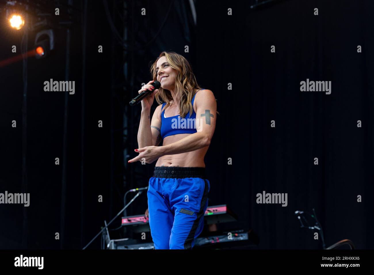 Durham, Regno Unito - l'ex Spice Girl Mel C si esibisce all'Hardwick Festival, 19 agosto 2023. Credit Jill ODonnell/Alamy Live News Foto Stock