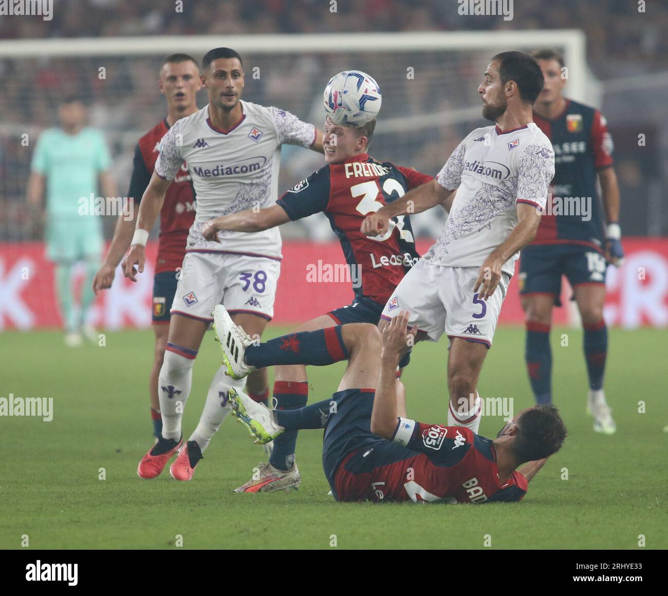 Giacomo Bonaventura dell'ACF Fiorentina durante la partita di serie A italiana tra Genoa CFC e ACF Fiorentina il 19 agosto 2023 a Luigi Ferra Foto Stock