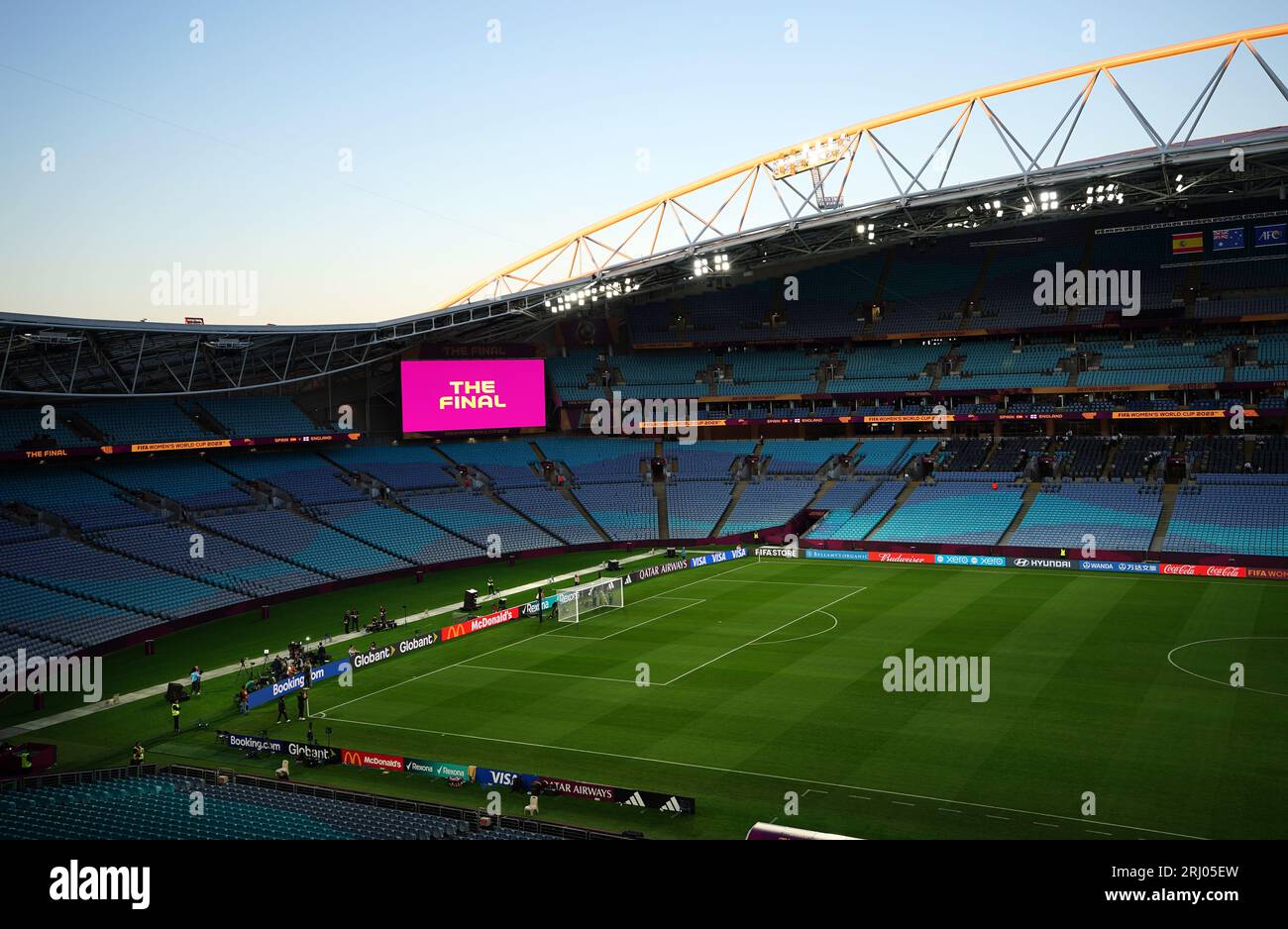 Una vista generale dello Stadium Australia, Sydney. Data foto: Domenica 20 agosto 2023. Foto Stock