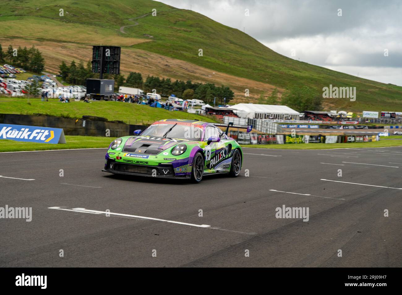 Porsche Carrera Cup Gran Bretagna Knockhill Circuit 2023 Foto Stock