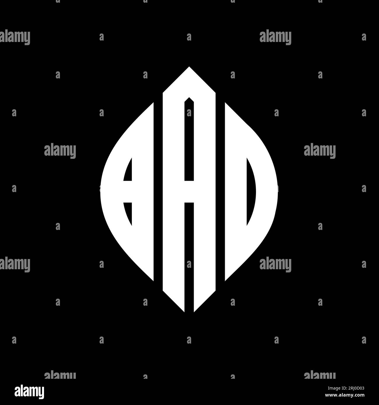 Logo con lettera circolare ERRATA con forma circolare ed ellisse. Lettere ELLITTICHE ERRATE con stile tipografico. Le tre iniziali formano un logo circolare. CATTIVO ci Illustrazione Vettoriale