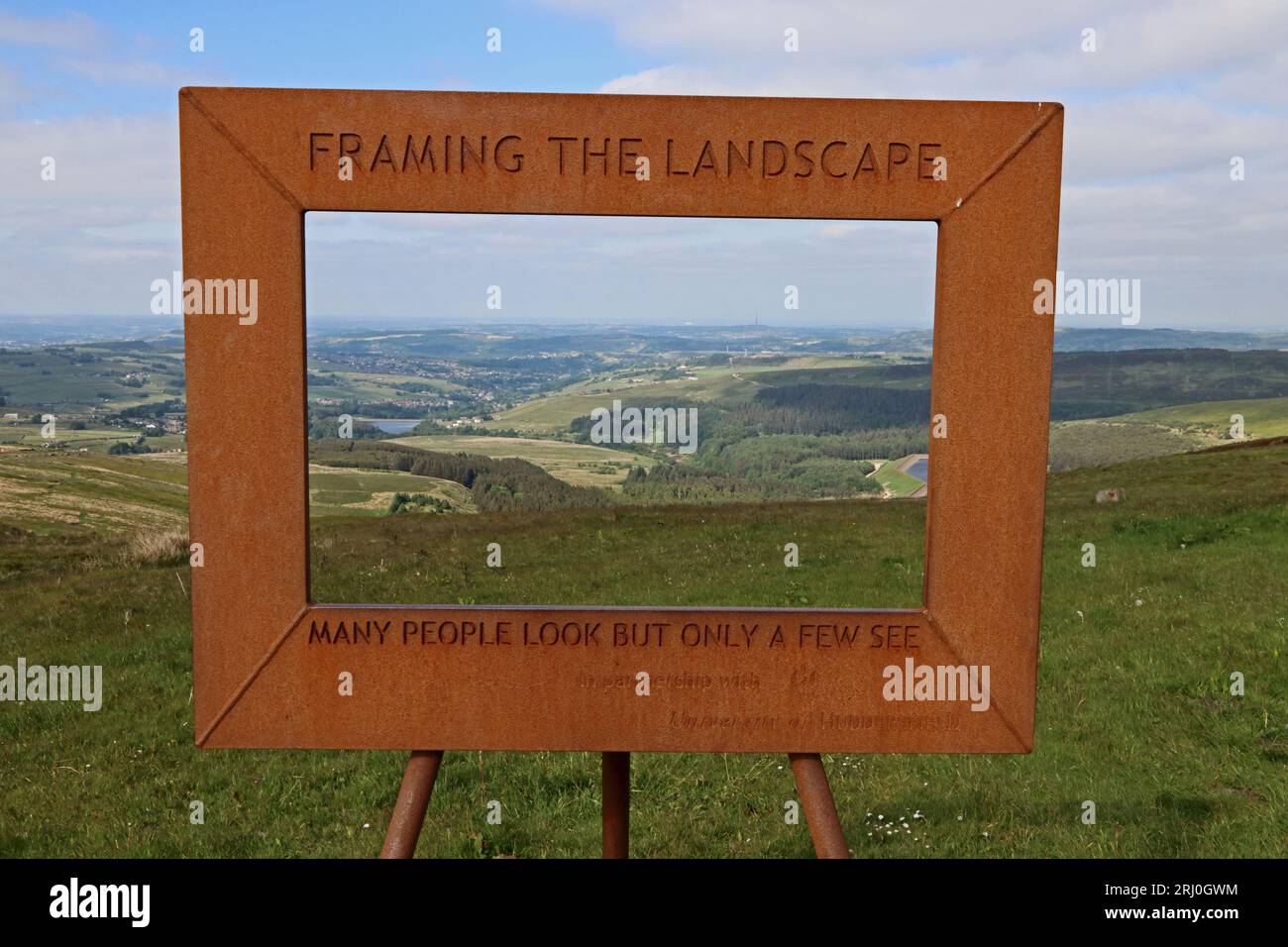 Cornice in una fotografia, Holme Moss Foto Stock