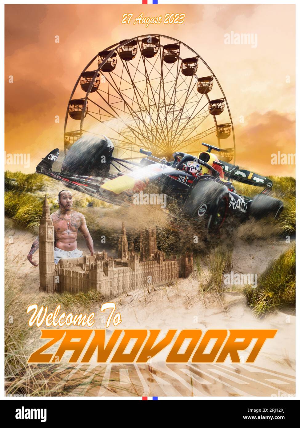 Poster gara del Gran Premio di F1 olandese 2023 Foto Stock