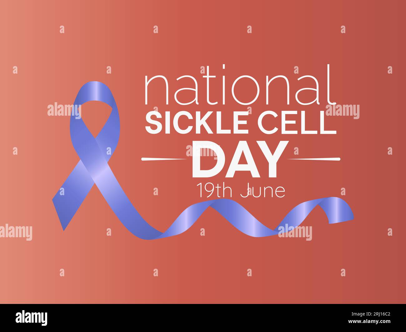 Il National Sickle Cell Day riconosce i progressi compiuti nel campo dell'istruzione, del supporto e della ricerca per un futuro più luminoso. Sensibilizzazione e speranza illustrazione vettoriale Illustrazione Vettoriale