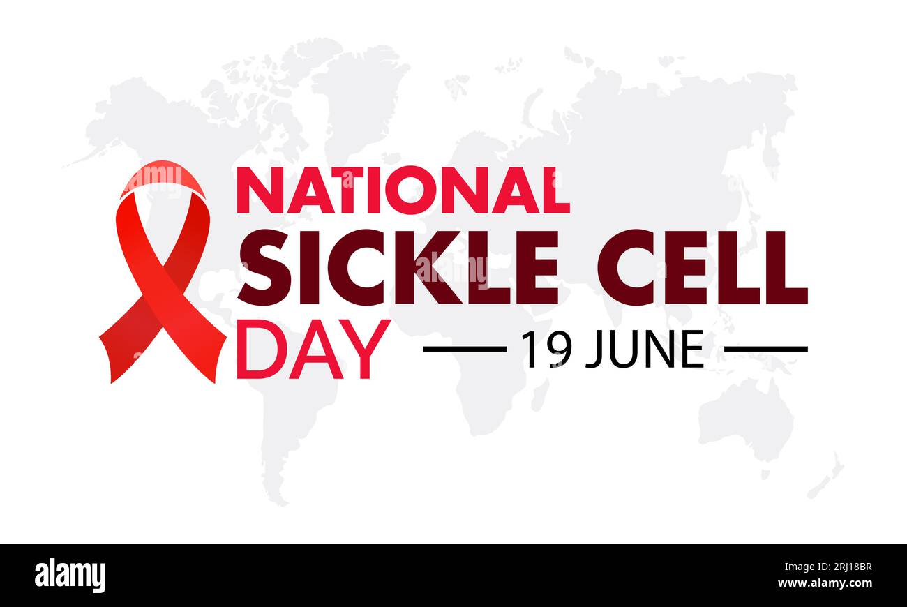 Il National Sickle Cell Day riconosce i progressi compiuti nel campo dell'istruzione, del supporto e della ricerca per un futuro più luminoso. Sensibilizzazione e speranza illustrazione vettoriale Illustrazione Vettoriale