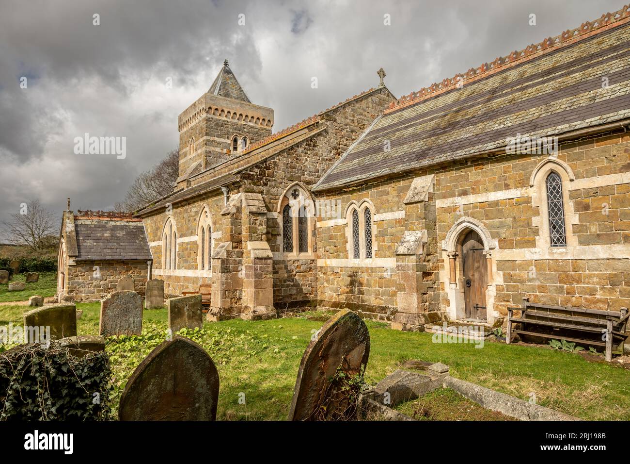 Chiesa di San Giovanni Battista, Belleau, Lincolnshire, Inghilterra, Regno Unito Foto Stock