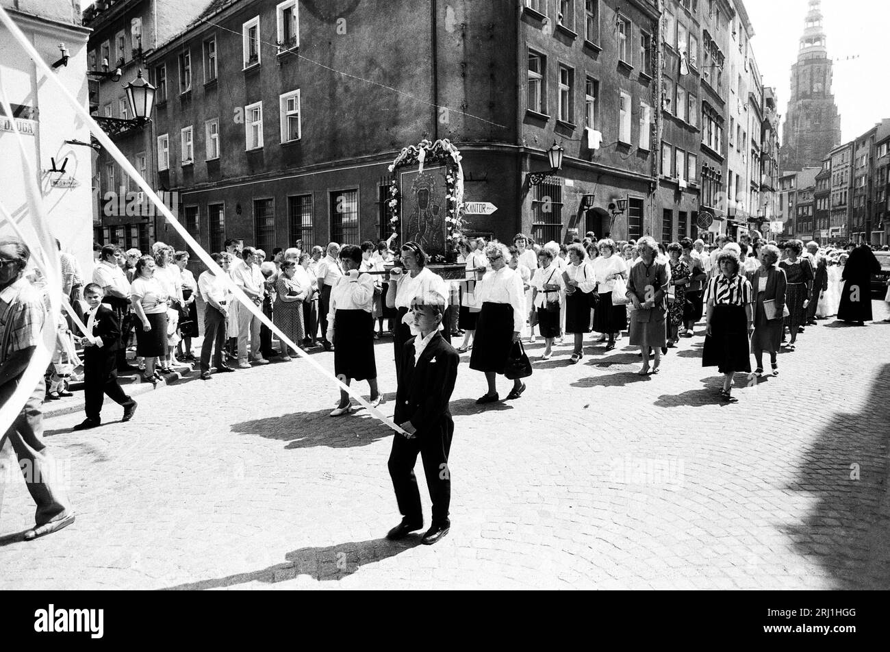 Swidnica, dolnośląskie, Polska, architettura, storia, foto Kazimierz Jurewicz, vita quotidiana Foto Stock