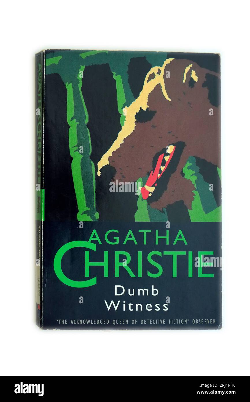 Stupido testimone di Agatha Christie. .Copertina del libro cartaceo. Foto Stock