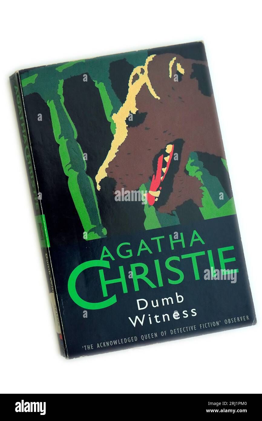 Stupido testimone di Agatha Christie. .Copertina del libro cartaceo. Foto Stock