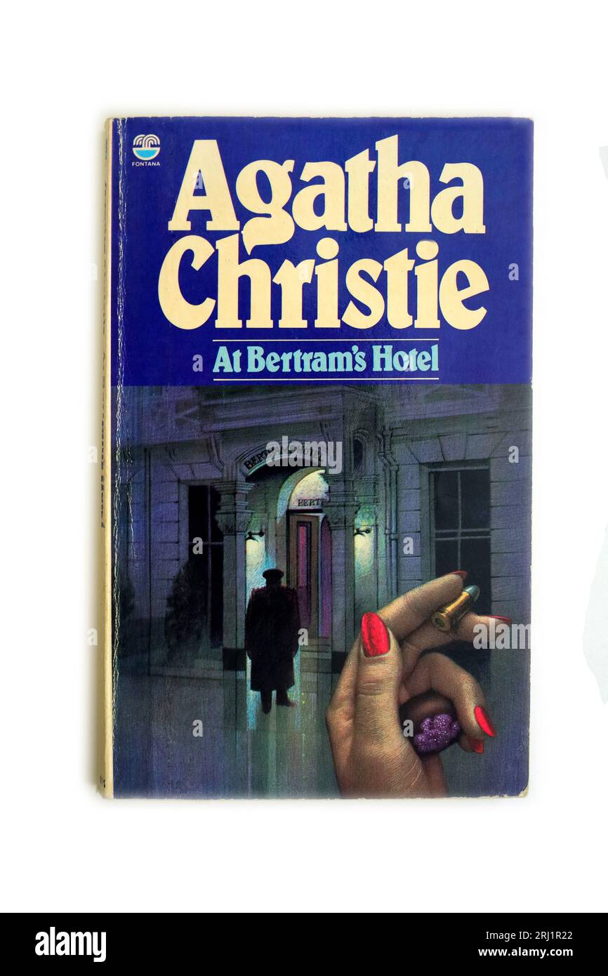 Al Bertram's Hotel di Agatha Christie. Copertina del libro. Foto Stock