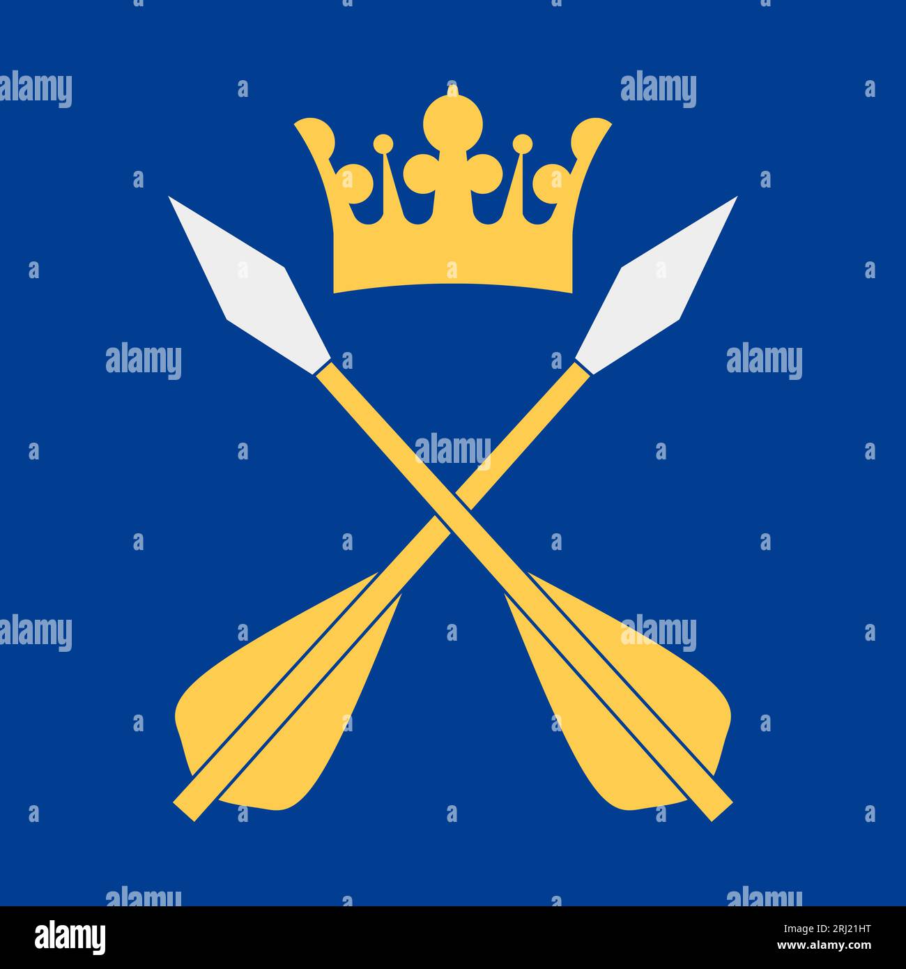 Bandiera della contea di Dalarna Foto Stock