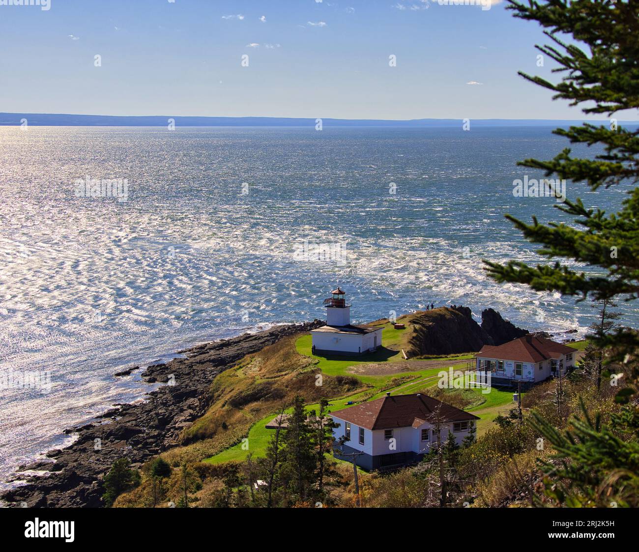 Un ristorante unico situato sulla splendida Baia di Fundy in nuova Scozia, Canada. Foto Stock