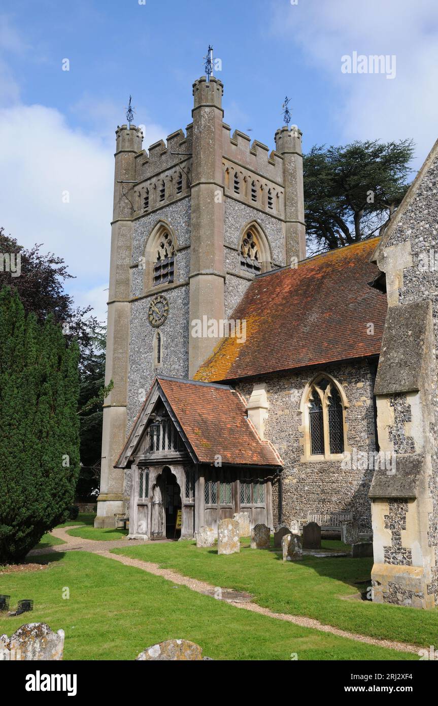 St Mary's Church, Hambleden, Buckinghamshire Foto Stock