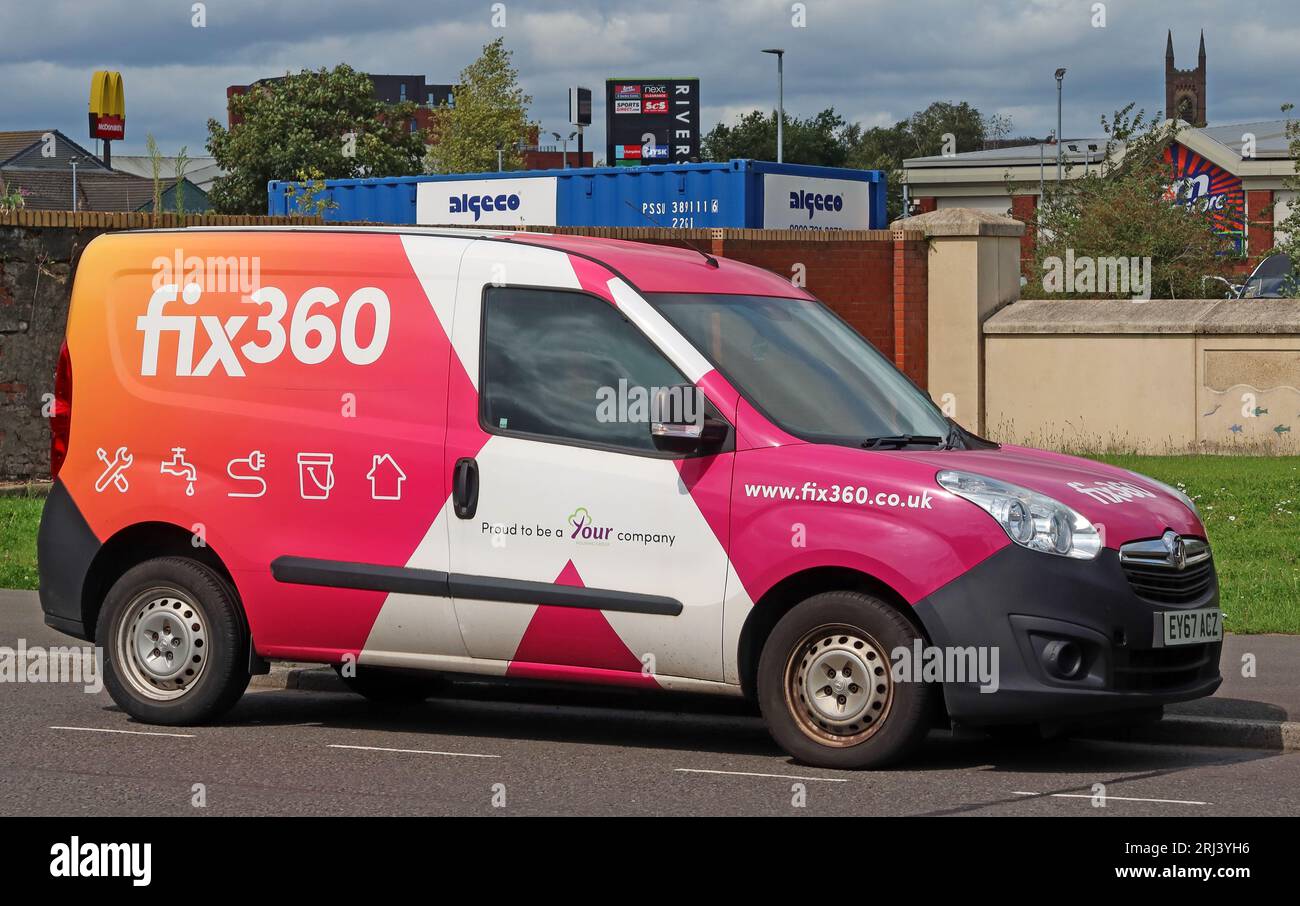 Fix360 YourHousing riparazione e manutenzione veicolo, Warrington, Cheshire, Inghilterra, Regno Unito, WA4 1BS Foto Stock