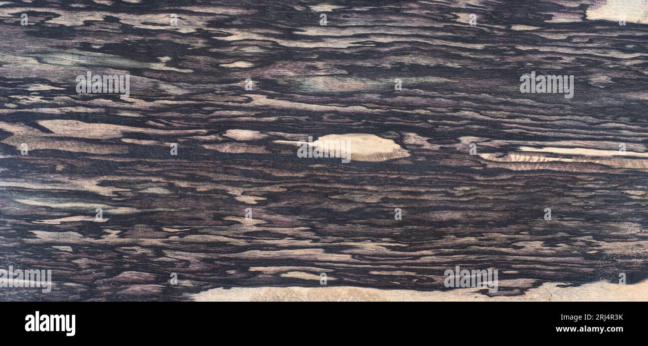 Struttura naturale in legno di ebano bianco e nero Foto Stock