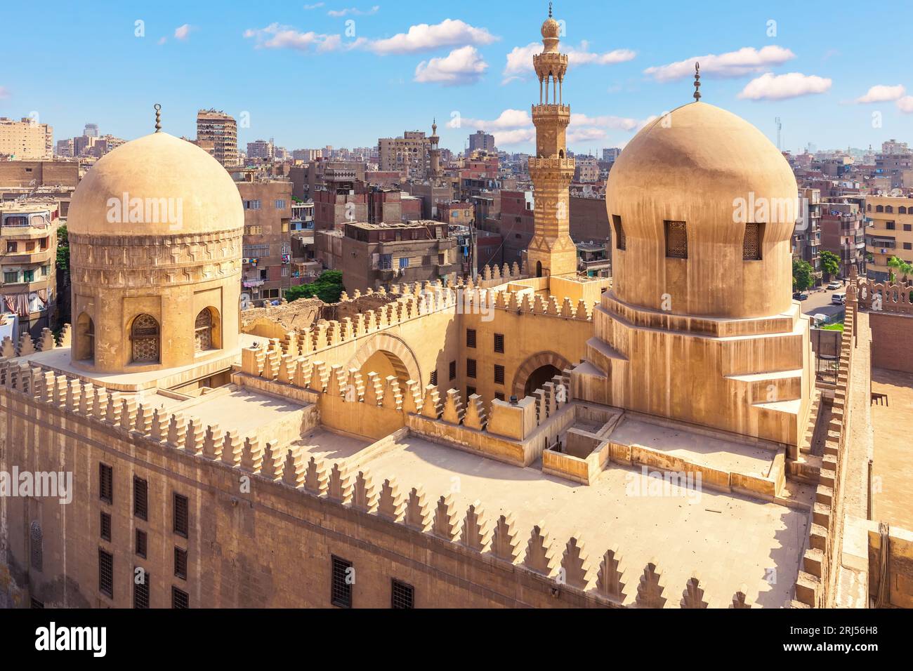 Museo di architettura egizia nel complesso della Moschea di Ibn Tulun, luogo di visita al Cairo, Egitto Foto Stock