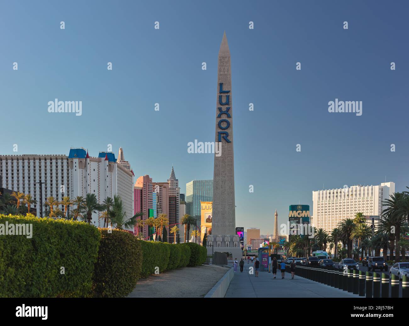 Parte meridionale della Strip a Las Vegas, Nevada, Stati Uniti Foto Stock