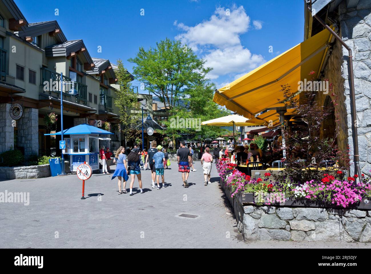 Whistler Village, estate 2023. Foto Stock