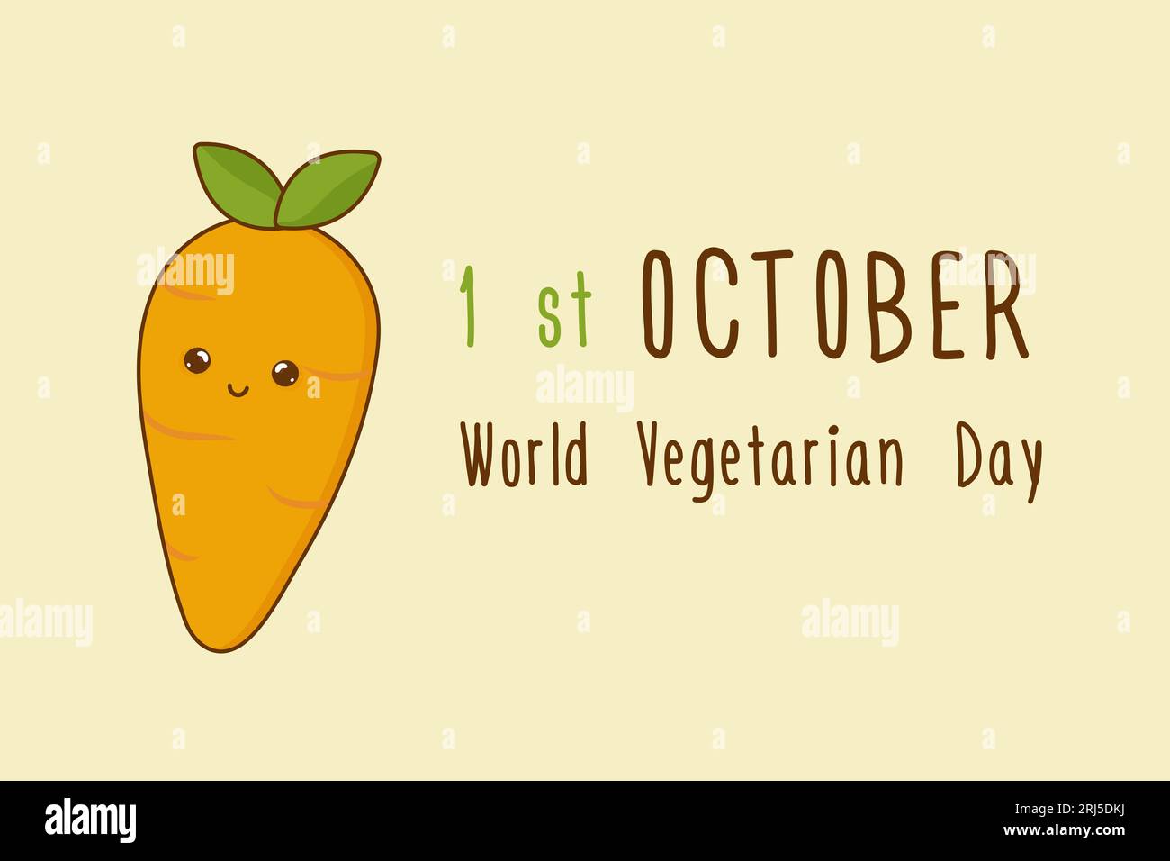 mangiare piante non amici, 1 ottobre giornata mondiale vegetariana, verdure, lettering Illustrazione Vettoriale