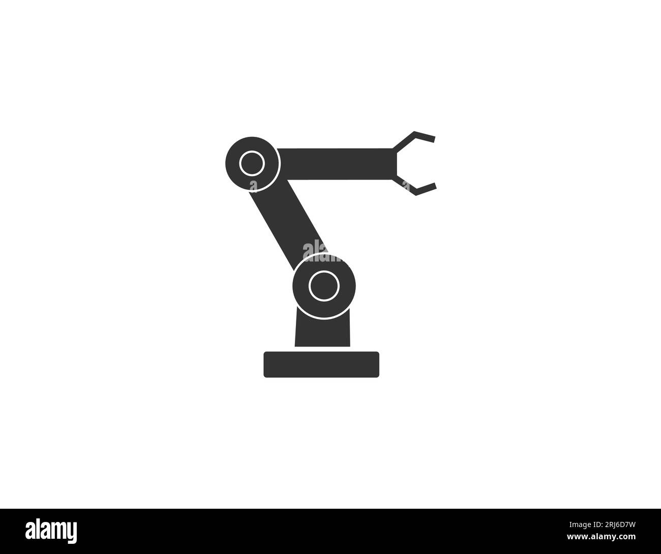 Icona braccio robotizzato. Illustrazione vettoriale. Illustrazione Vettoriale