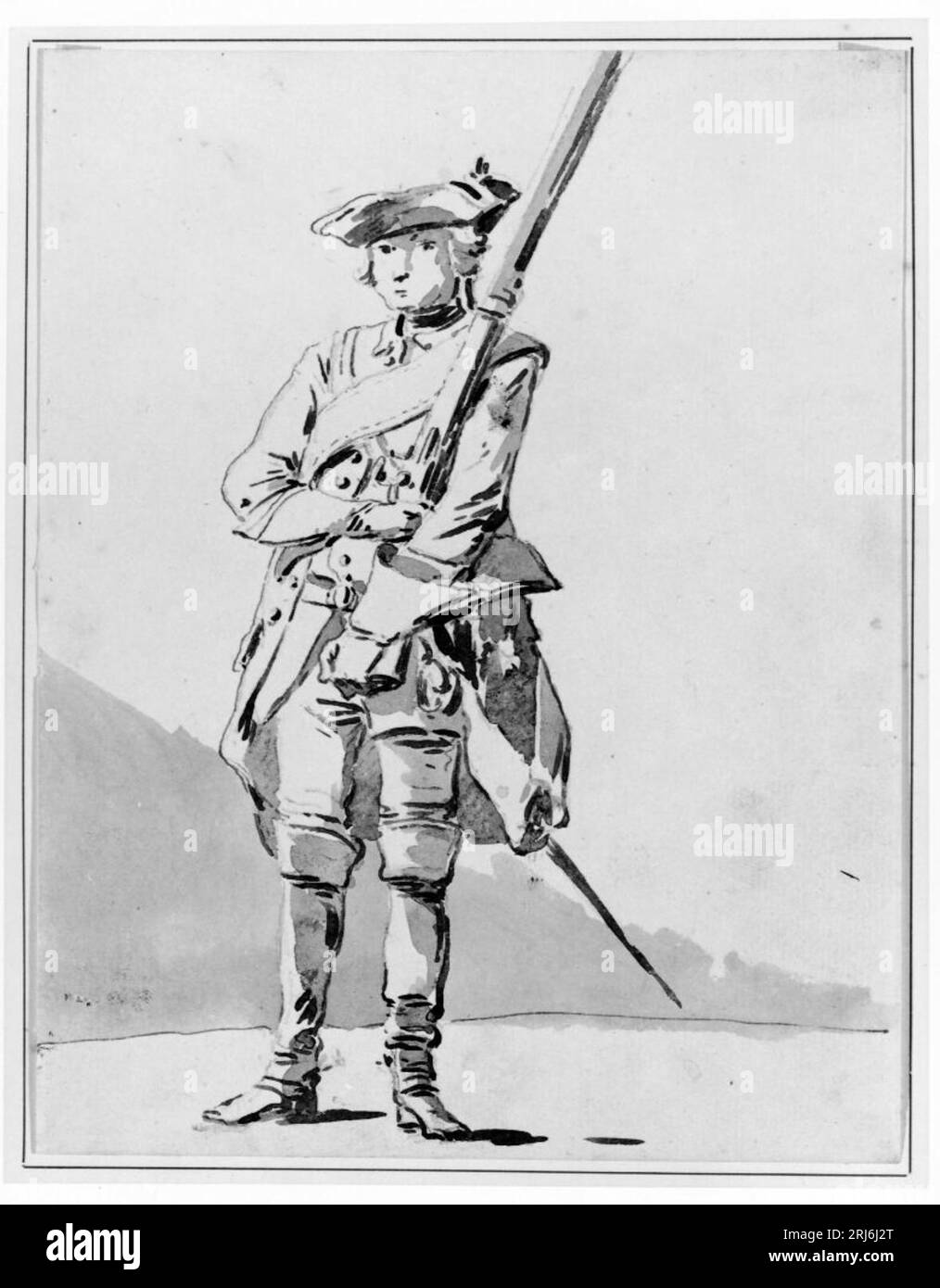 Skyltvakt di Jean Eric Rehn Foto Stock