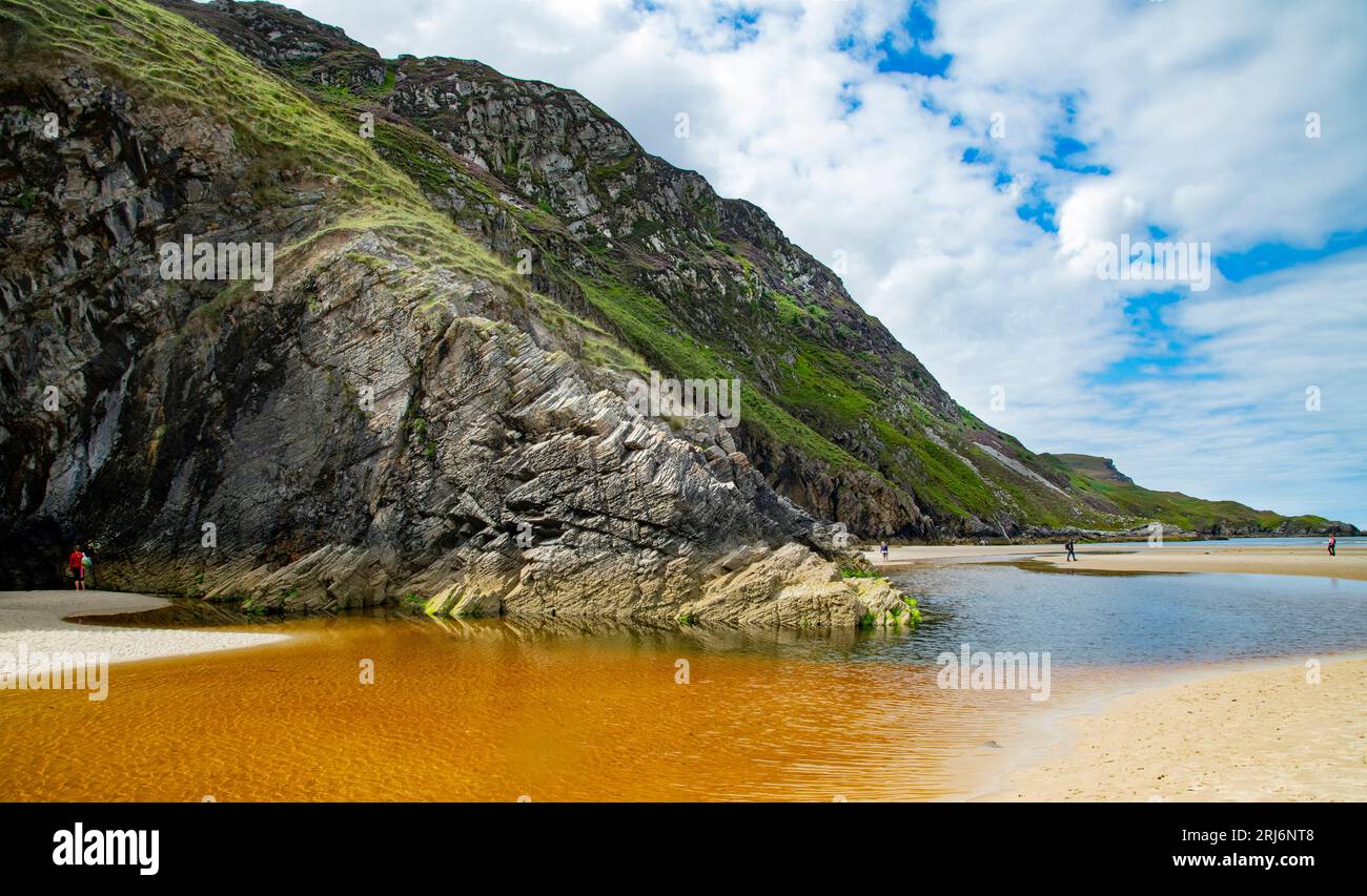 Maghera Caves Beach, Ardara, County Donegal, Irlanda Foto stock - Alamy