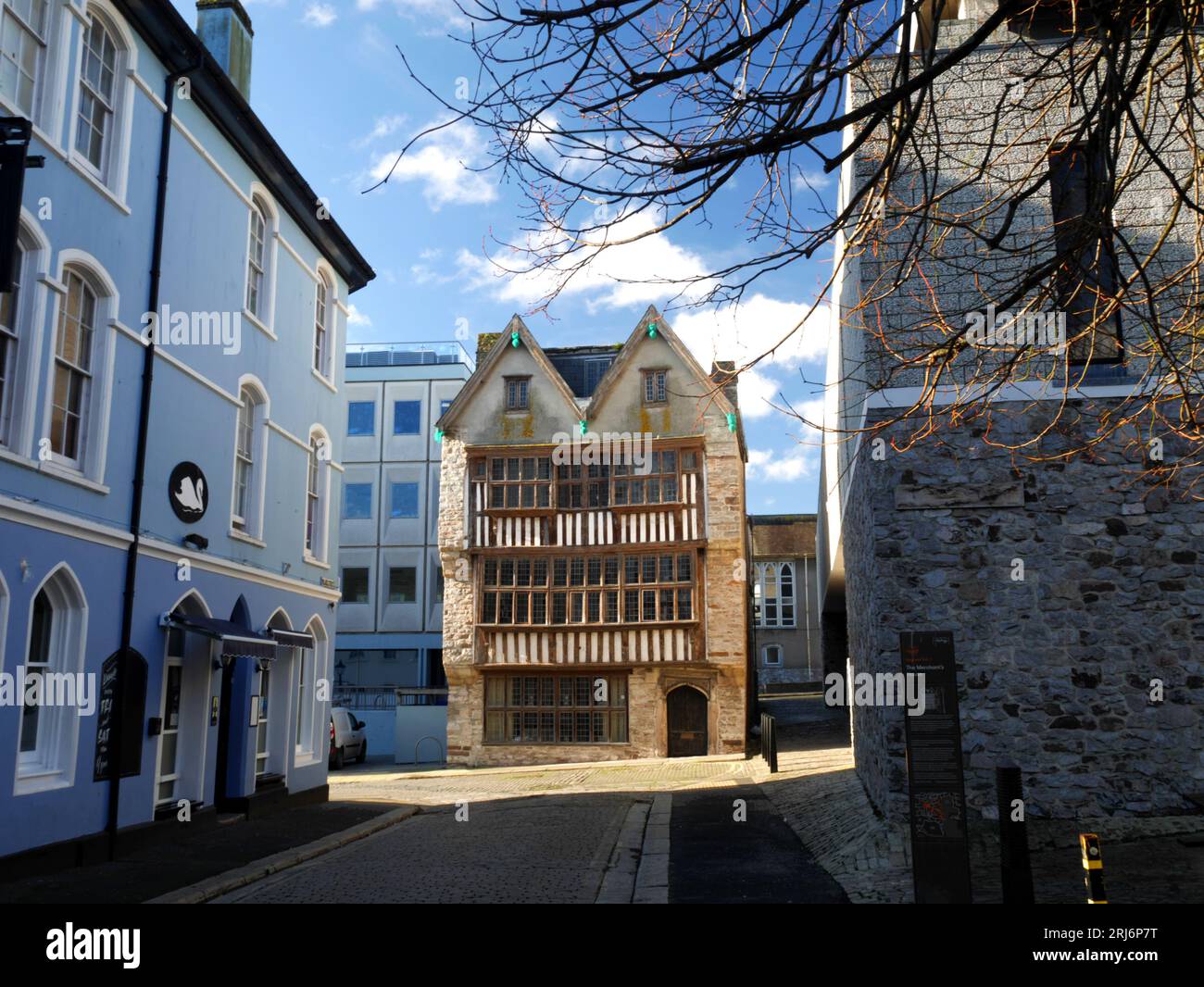 The Merchant's House, St Andrew's Street, Plymouth, Devon. Foto Stock