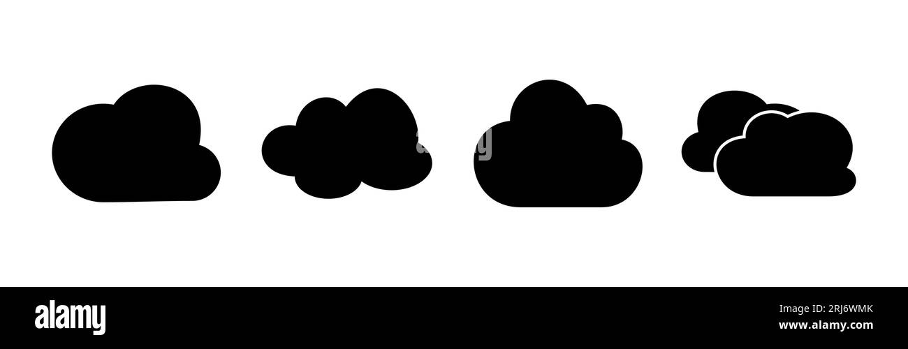 Vettore icona nuvola. dati cloud. servizi cloud Illustrazione Vettoriale