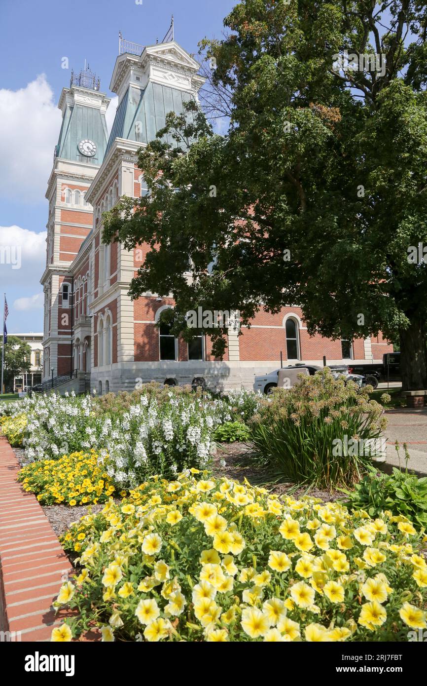 Bartholomew County Courthouse, Columbus, Indiana Foto Stock