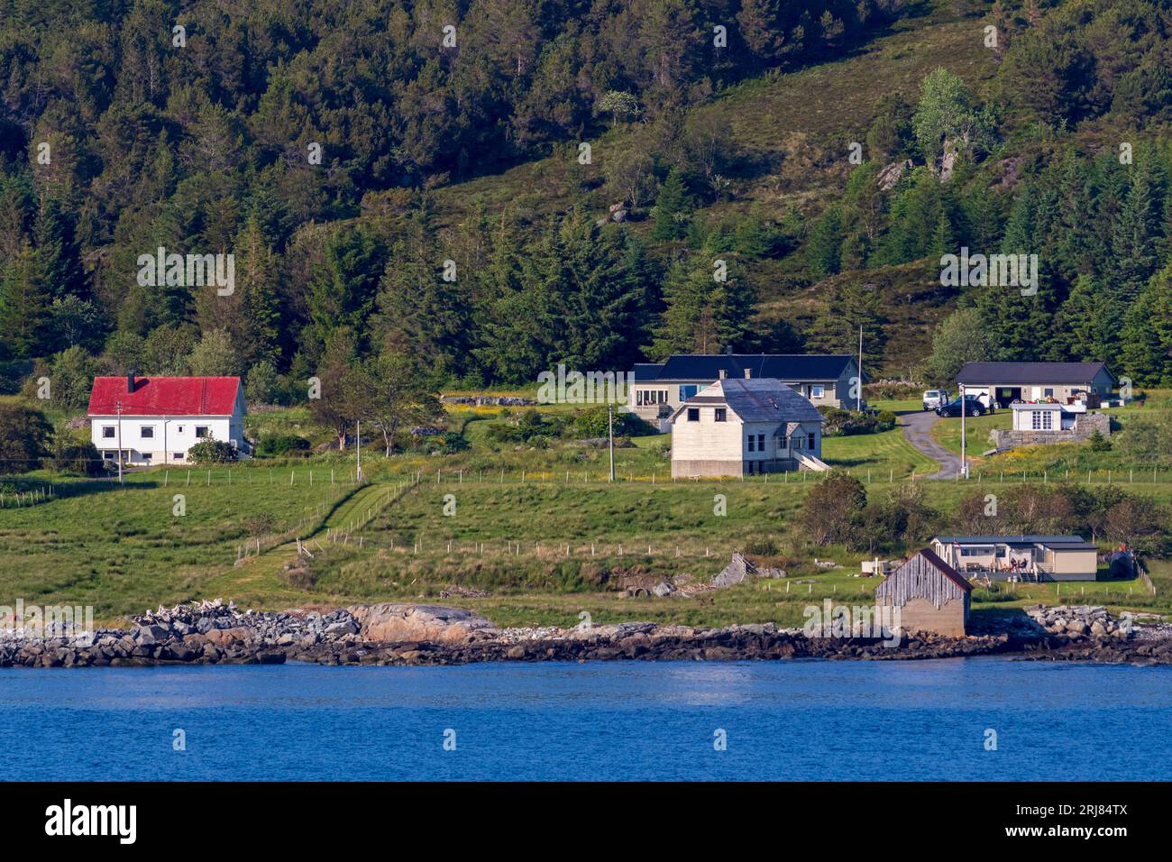 Isola di Otteroya, più og contea di Romsdal, Norvegia, Scandinavia Foto Stock