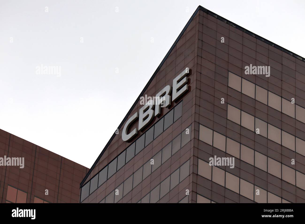 CBRE leader mondiale nei servizi immobiliari commerciali Foto Stock