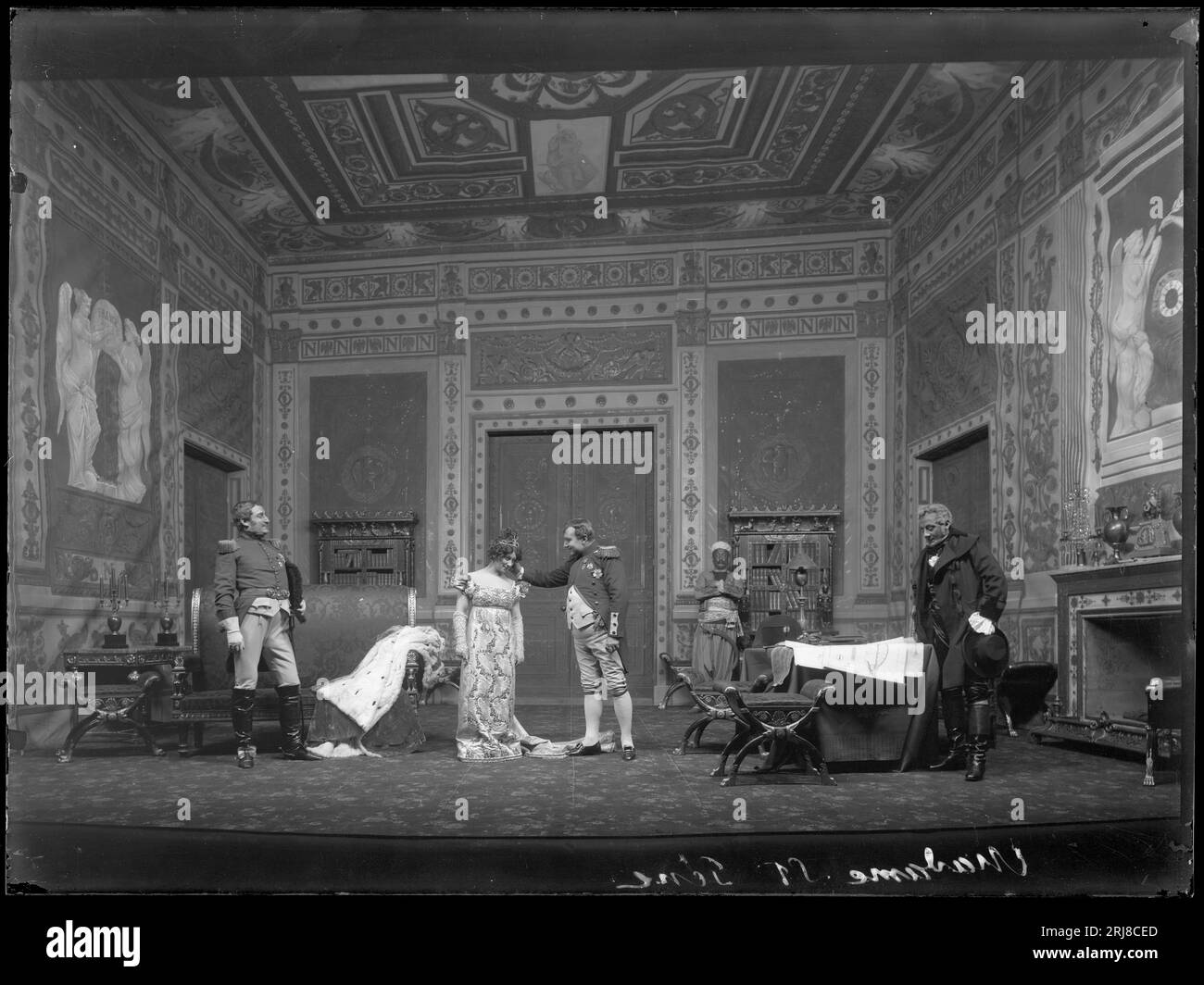 Madame Sans-Gêne, Dramatiska teatern 1902. Föreställningsbild 1902 di Axel Rydin Foto Stock