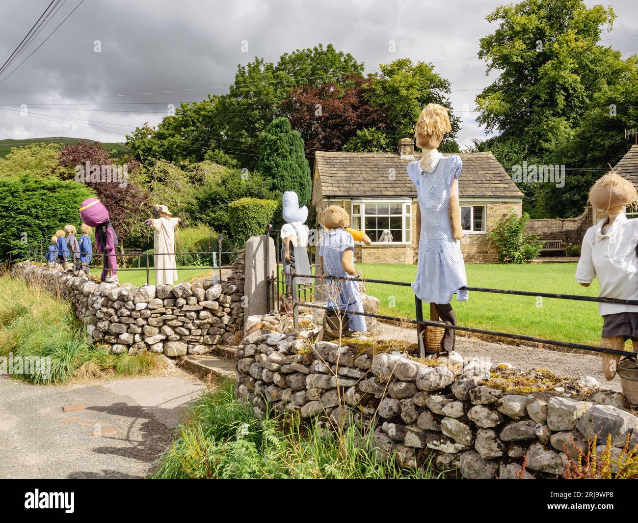 Kettlewell Spaventapasseri Festival Foto Stock