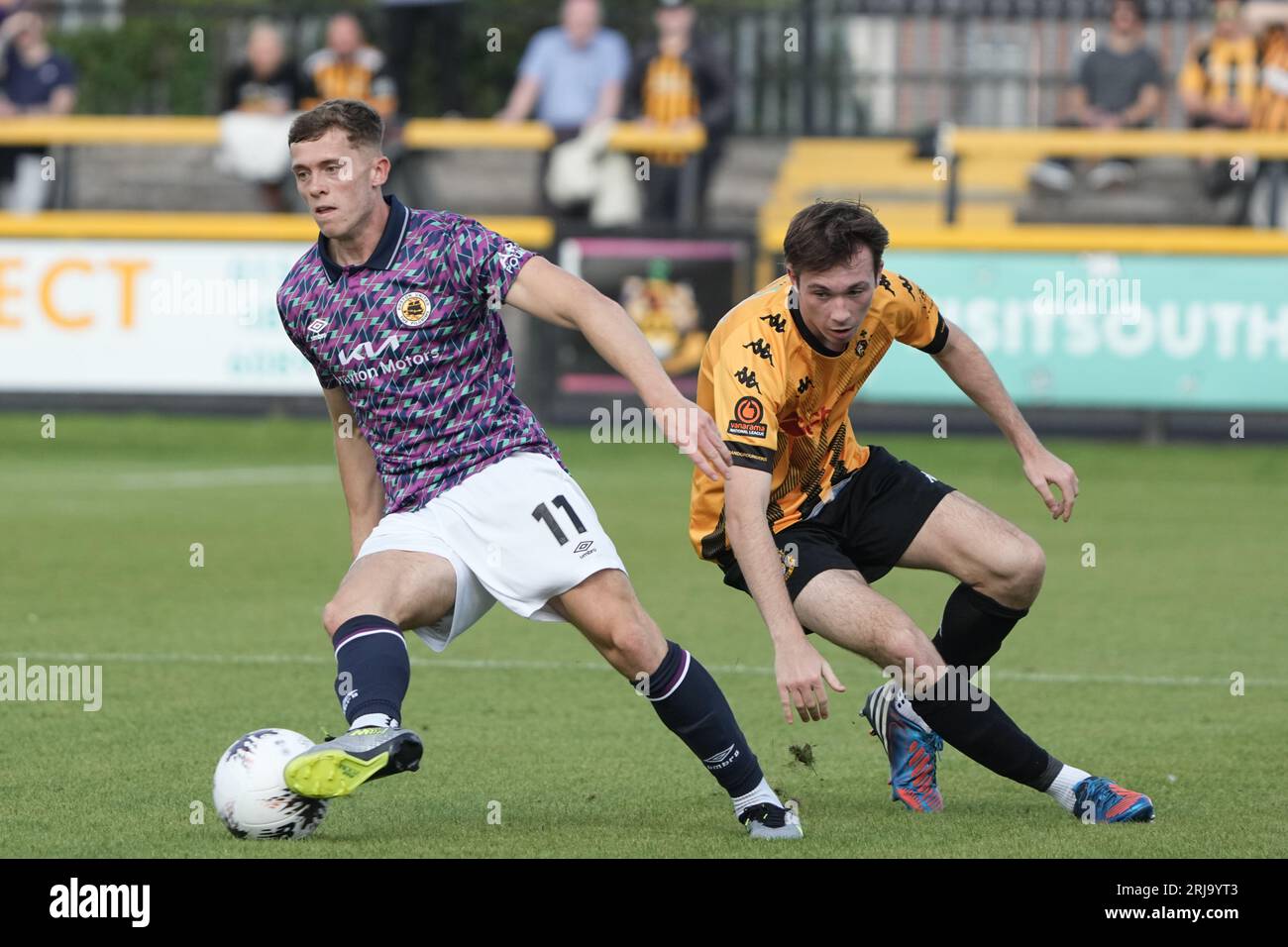 Southport contro Boston United 19 agosto 2023 Big Help Stadium .Southport. Vanarama National League North. Southport 0 Boston United 2 .Jimmy Knowles Foto Stock