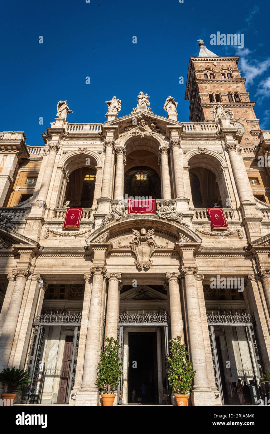 Roma, Italia - 17 ottobre 2022: La Basilica Papale di Santa Maria maggiore Foto Stock