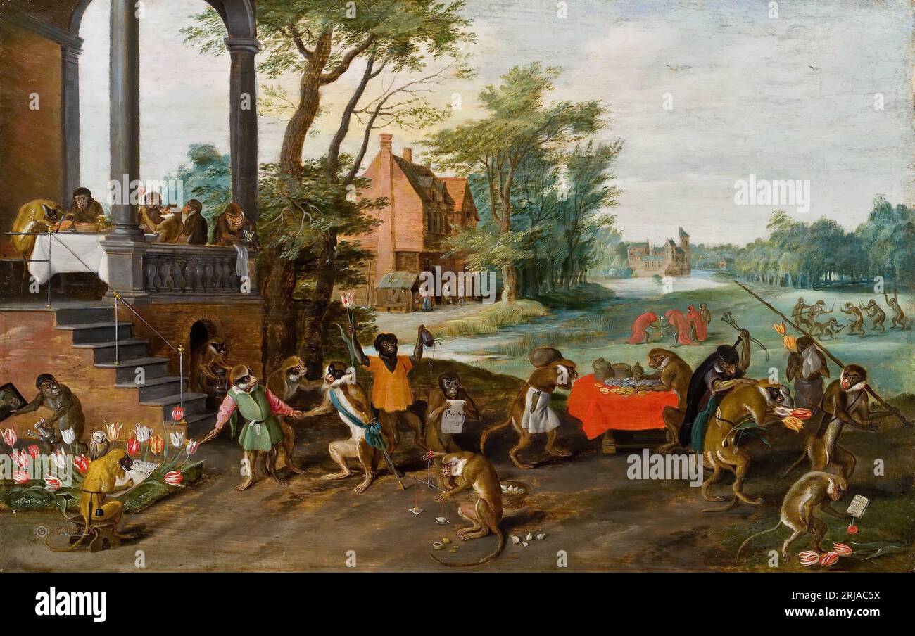 Allegoria della Tulipomania 1640 di Jan Brueghel il giovane Foto Stock