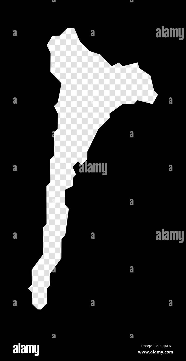 Mappa stencil di Ko Samet. Mappa trasparente semplice e minimale di Ko Samet. Rettangolo nero con forma a taglio dell'isola. Elegante illustrazione vettoriale. Illustrazione Vettoriale