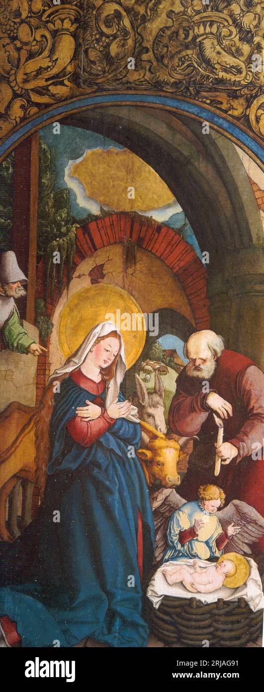 Die Geburt Christi 17 novembre 2021, 17:58:54 dal Maestro di Messkirch Foto Stock