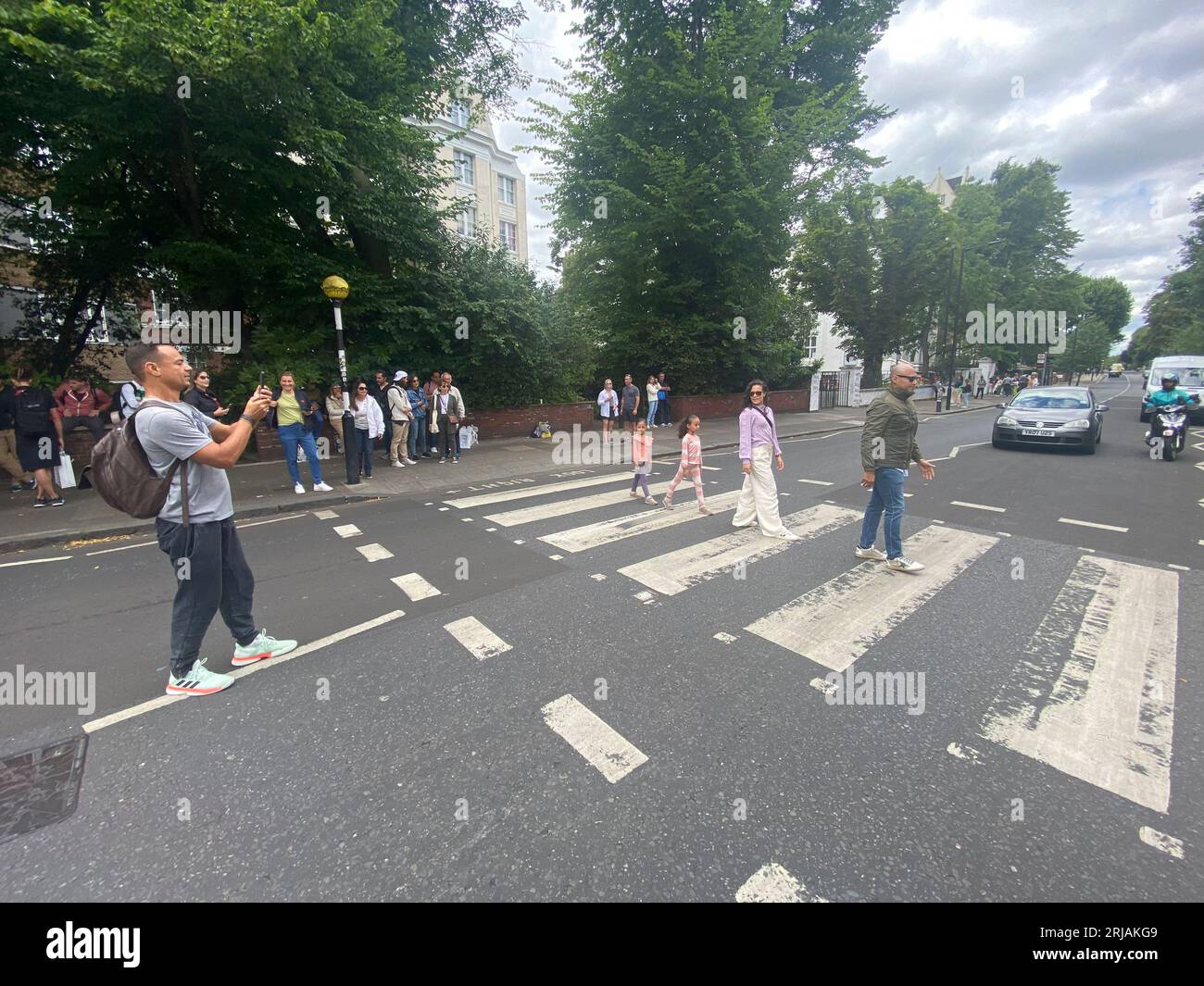 ST JOHN'S WOOD, IL FAMOSO INCROCIO DI ABBEY ROAD Foto Stock