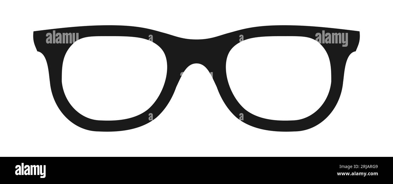 Occhiali nerd su sfondo bianco. Icona degli occhiali geek. Montatura per  occhiali neri alla moda. Elemento di progettazione grafica. Accessorio di  moda per i personaggi. Vettore Immagine e Vettoriale - Alamy