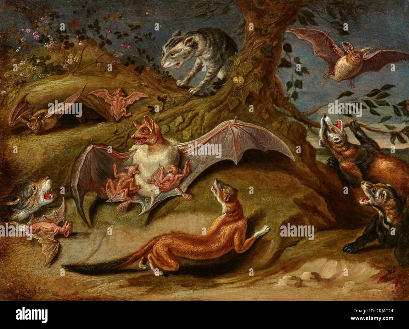 Allegoria della notte 1646-1679 di Jan van Kessel il Vecchio Foto Stock