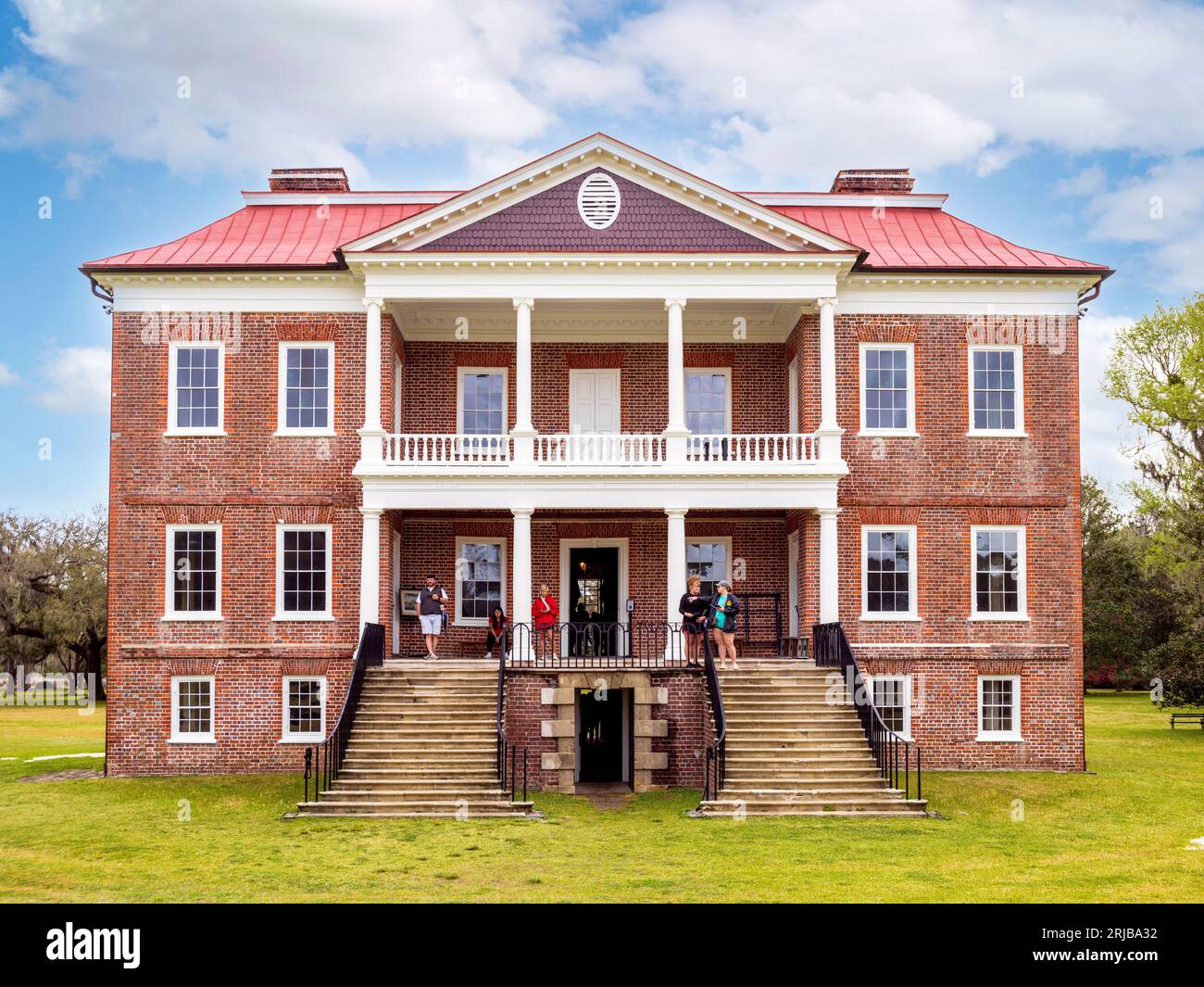 Drayton Hall Plantation Charleston, Carolina del Sud, Stati Uniti d'America Foto Stock
