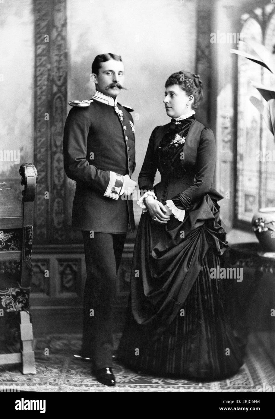 Il principe Enrico di Battenberg e la principessa Beatrice Foto Stock