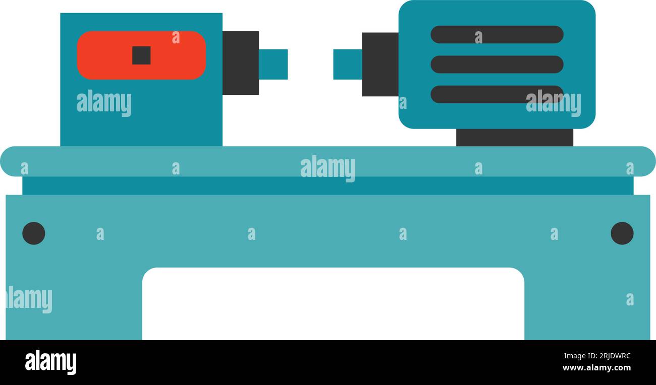 Icona della macchina a tornio Illustrazione Vettoriale