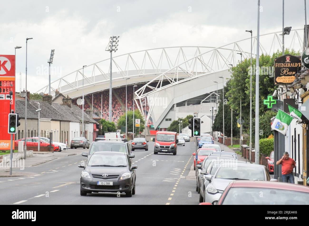 Thomond Park Stadium, Limerick City. Irlanda Foto Stock