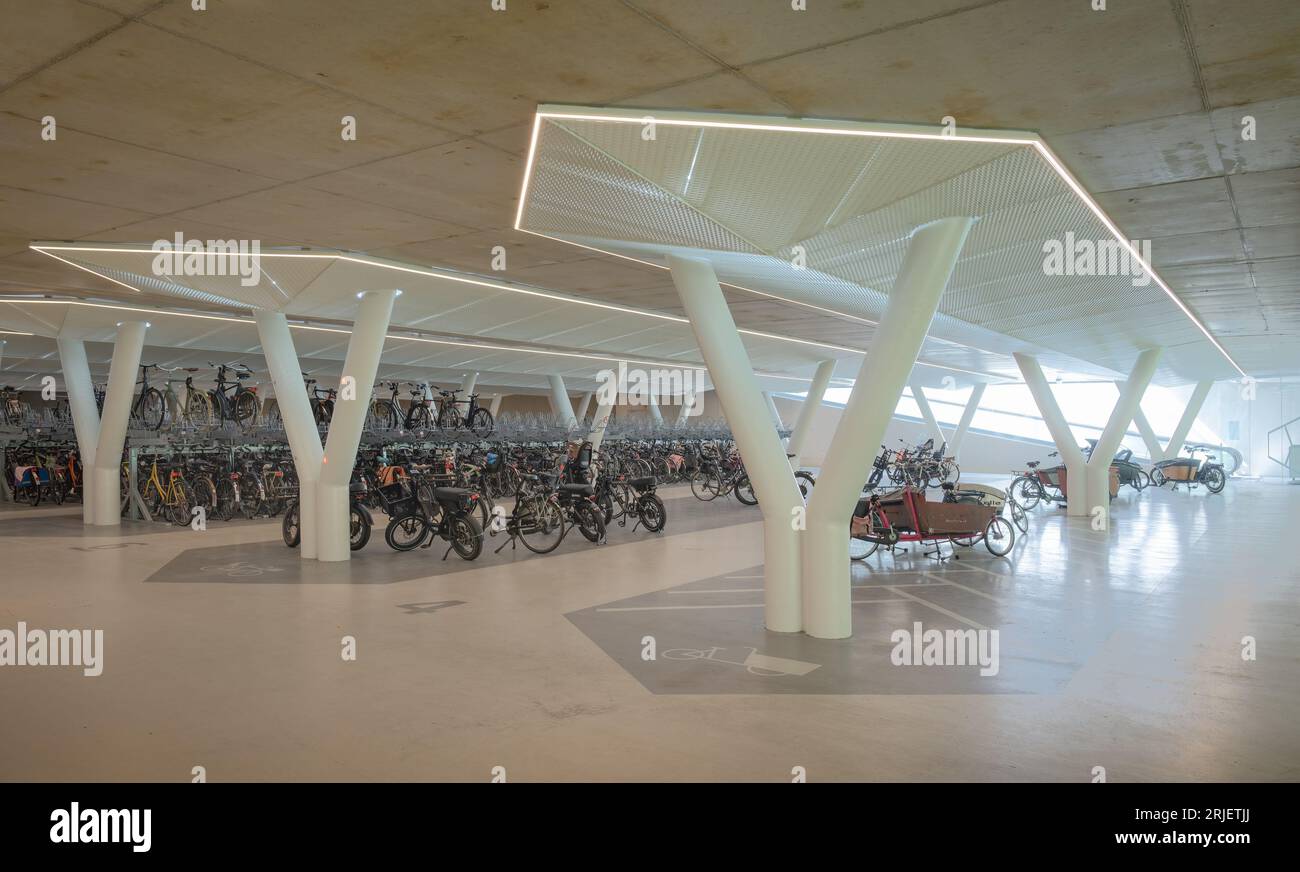 Amsterdam, Paesi Bassi - Strawinskylaan Bicycle Parking by wUrck Foto Stock