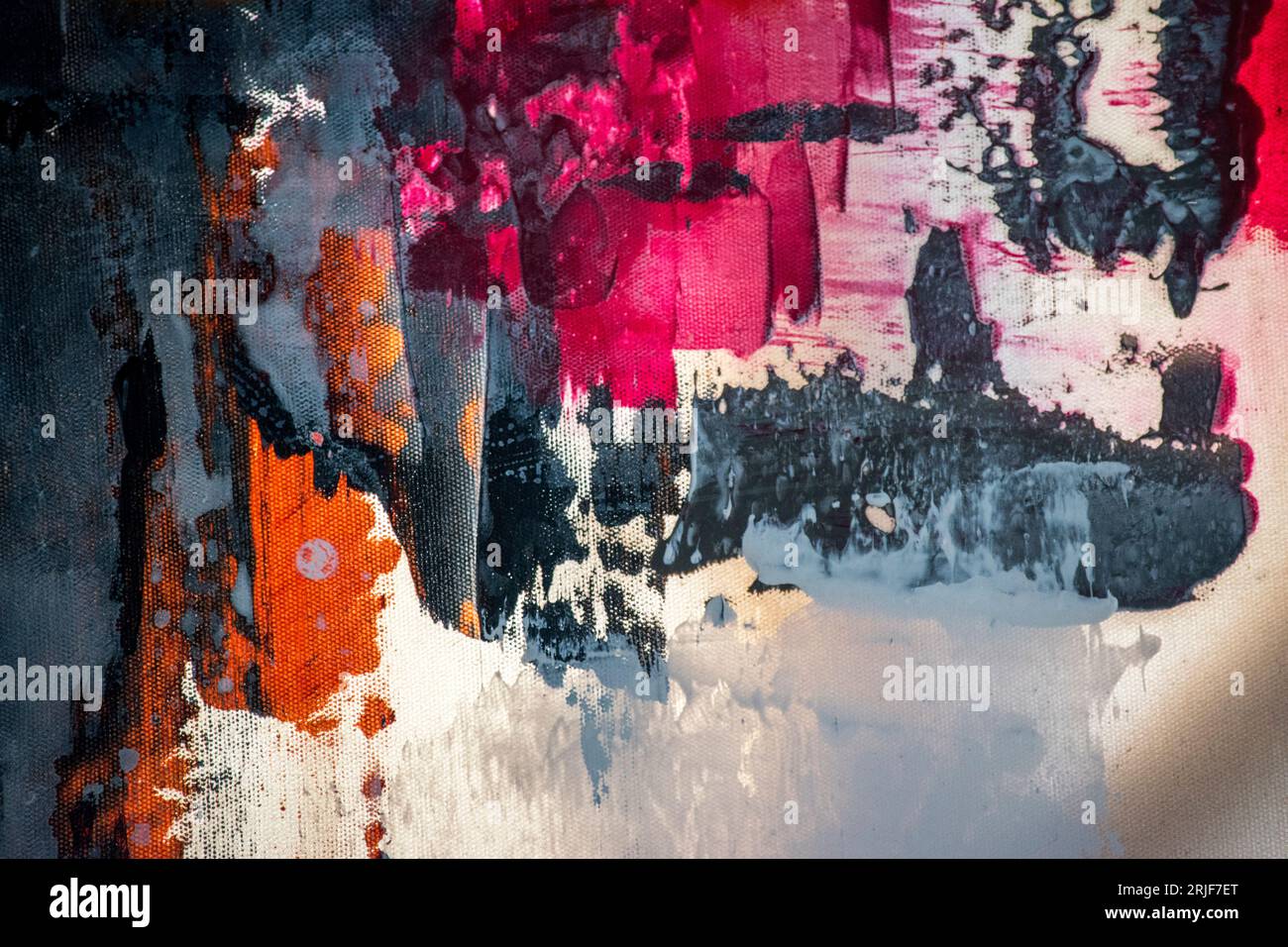 Sfondo astratto colorato. pittura su tela Foto Stock