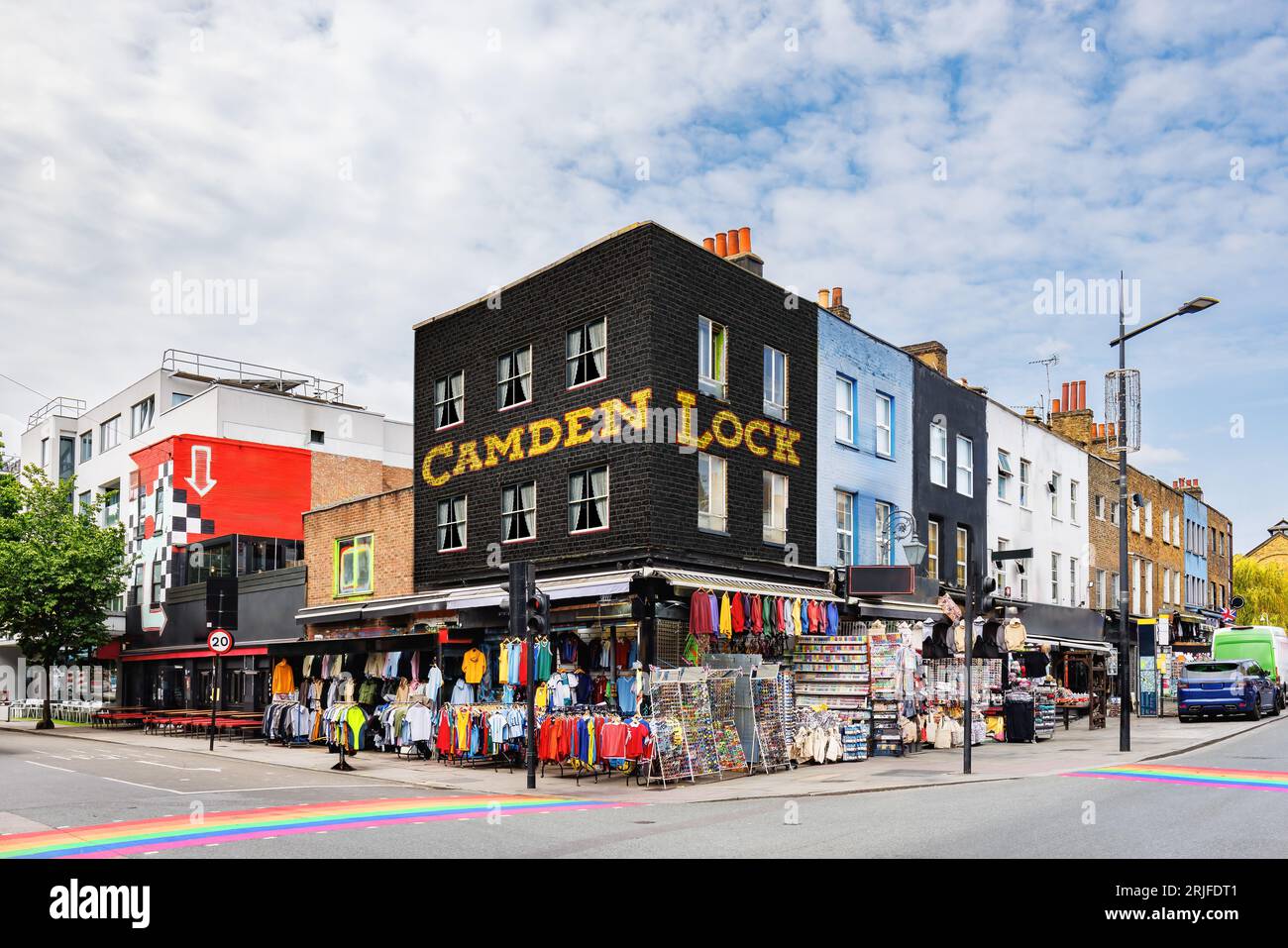 Quartiere di Camden Town con i suoi famosi mercati, ristoranti e cultura alternativa Foto Stock
