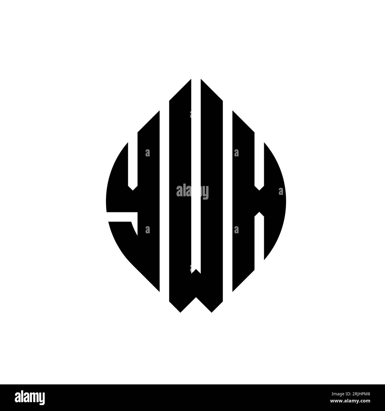 YWO, logo YWO, ellisse YWO, lettera YWO, cerchio YWO, logo YWO Circle, logo YWO gaming, vettore YWO, font YWO, logo YWO, monogramma YWO, tecno YWO Illustrazione Vettoriale