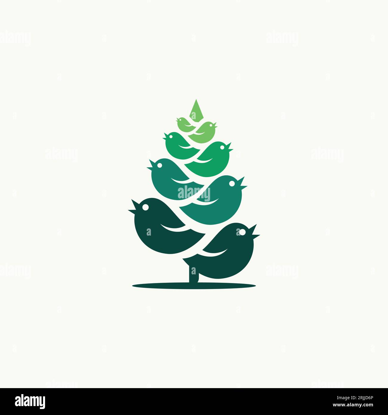 Logo Animal Bird design silhouette icona Vector. Illustrazione vettoriale Illustrazione Vettoriale